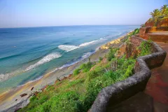 Varkala cliff and beach