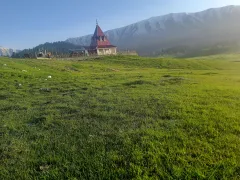 The meadow and Maharani temple, Gulmarg