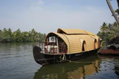 A houseboat on the backwaters near Alleppey