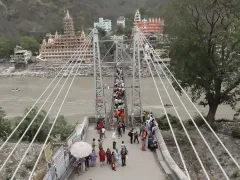 Lakshman Jhula over the Ganga, Rishikesh